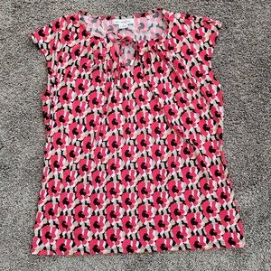 Liz Claiborne Career Blouse Medium Women's Multicolor Top.